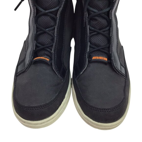 Harley-Davidson Vardon Hi-Top Sneakers Mens 8.5M Waterproof Riding Black D87175 - Picture 3 of 13